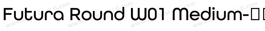 Futura Round W01 Medium字体转换